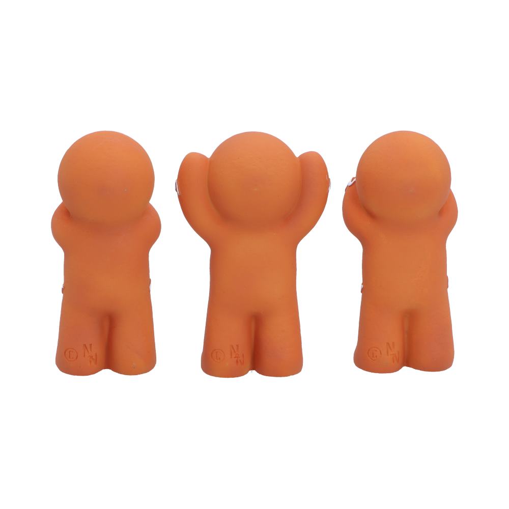 Three Wise Gingerbread Men Figurine set 9cm 3