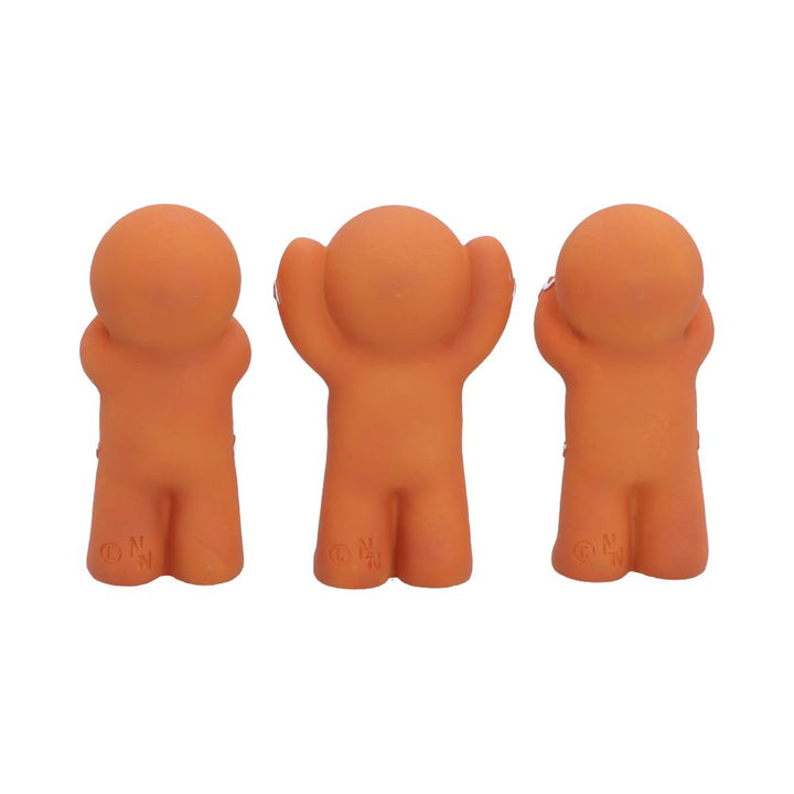 Three Wise Gingerbread Men Figurine set 9cm