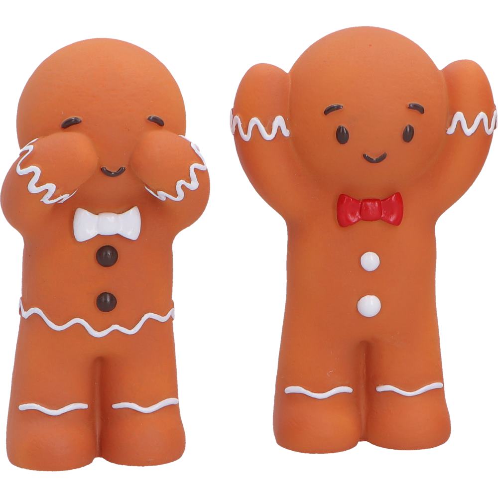 Three Wise Gingerbread Men Figurine set 9cm 5