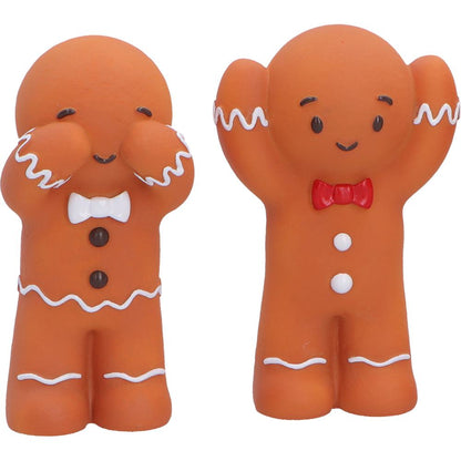 Three Wise Gingerbread Men Figurine set 9cm 5