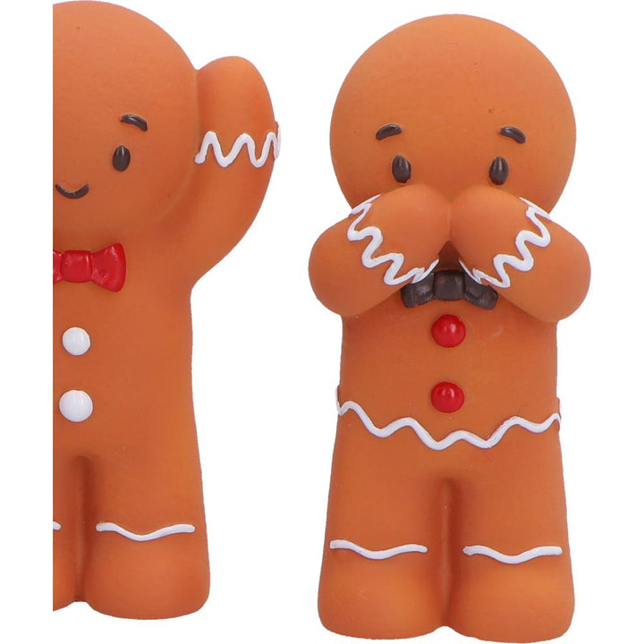 Three Wise Gingerbread Men Figurine set 9cm