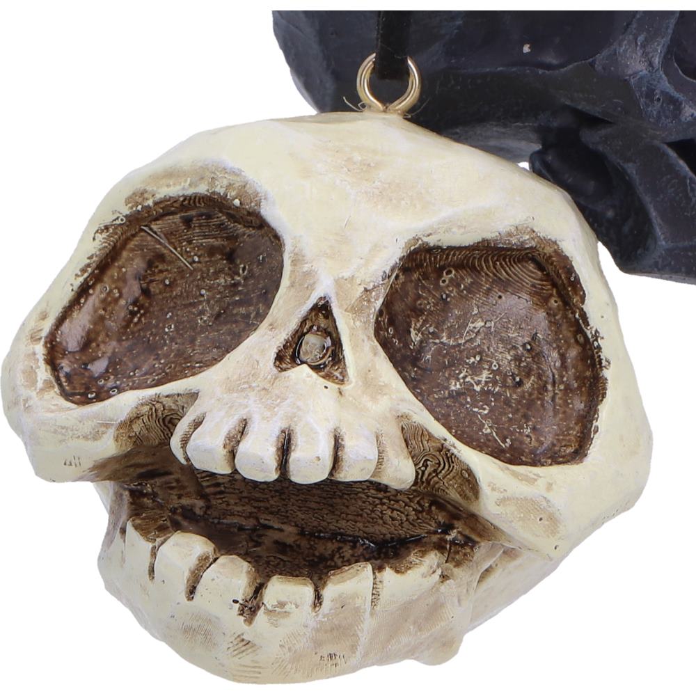 Grim and Grin Hanging Ornaments Set of 2 Skulls 5.2cm
