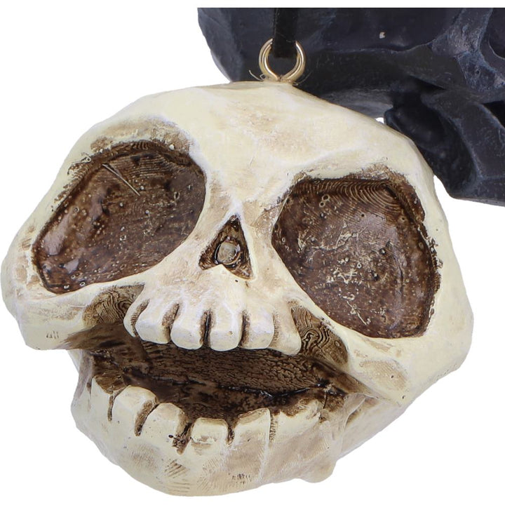Grim and Grin Hanging Ornaments Set of 2 Skulls 5.2cm