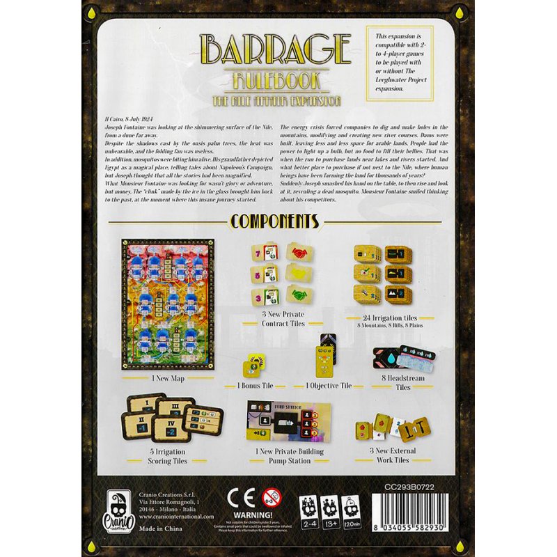 Barrage The Nile Affair Expansion Board Game Expansion by Crowd