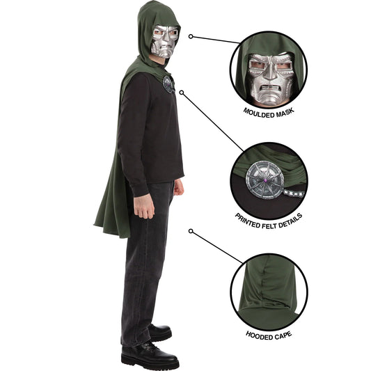 Marvel Avengers Doomsday Doctor Doom Cape and Mask Set for Adults - Image 2