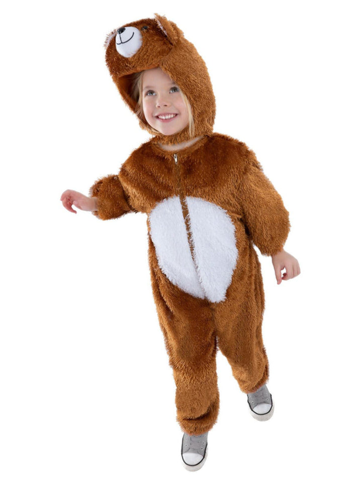 Bear Costume Kids Brown Jumpsuit with Hood