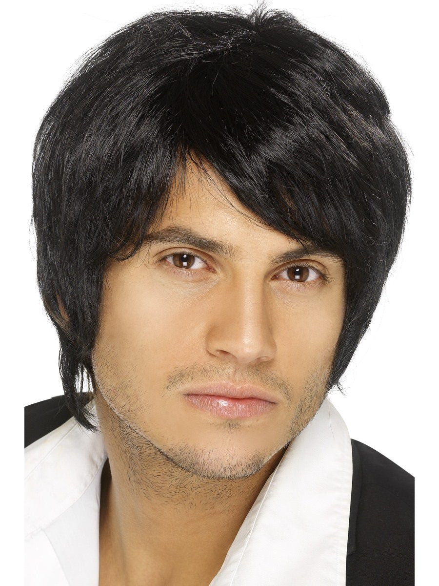 Short Style Black Boy Band Wig 1