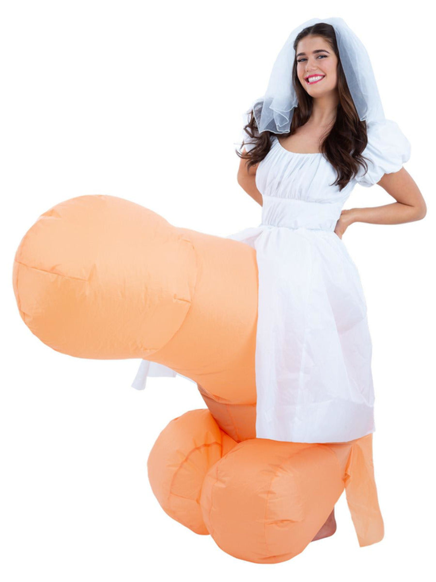 Bride On Inflatable Penis Joke Costume 2
