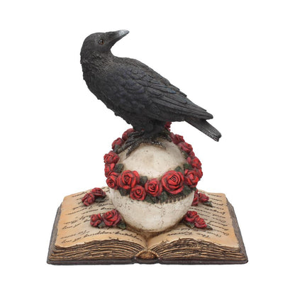 Heartaches Reflection Raven Figurine Skull Rose Valentine Ornament 17cm 4