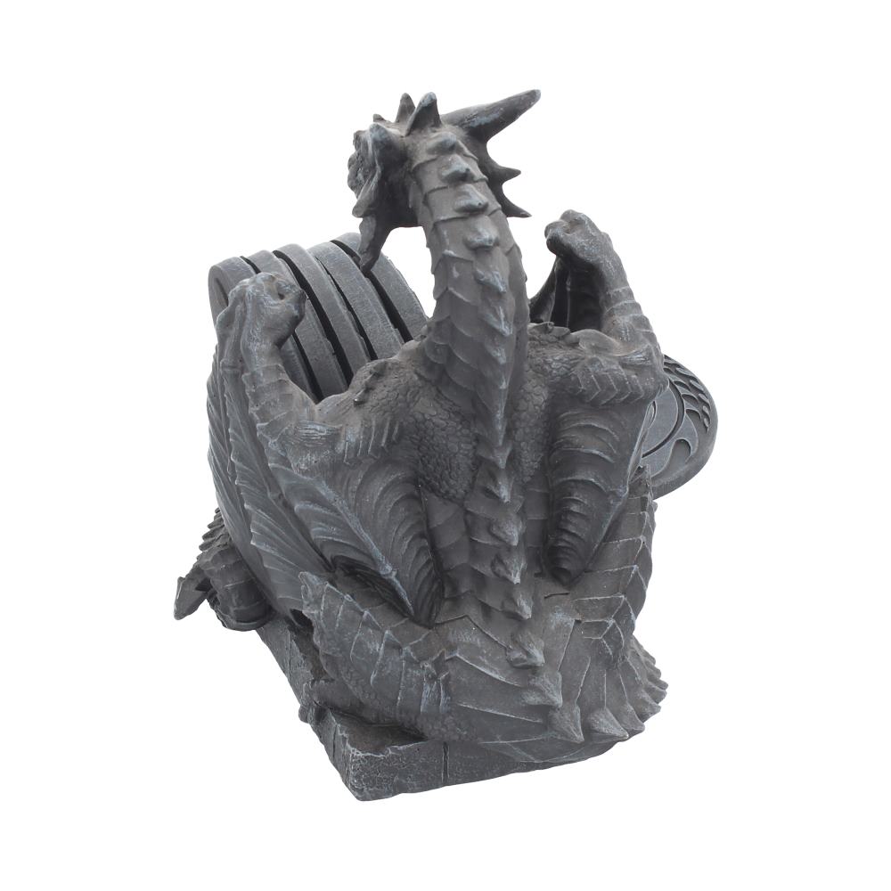 Dragons Lair Black Dragon Coaster Set 16.5cm 3
