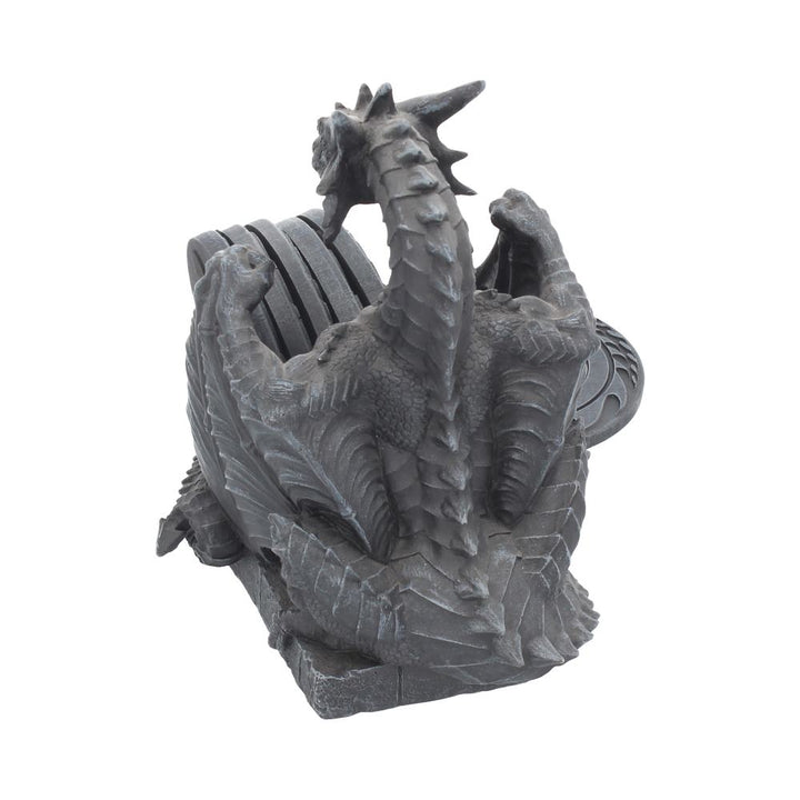 Dragons Lair Black Dragon Coaster Set 16.5cm 3