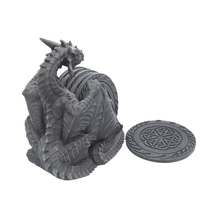 Dragons Lair Black Dragon Coaster Set 16.5cm 4