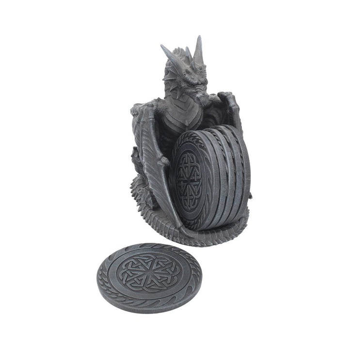 Dragons Lair Black Dragon Coaster Set 16.5cm 6