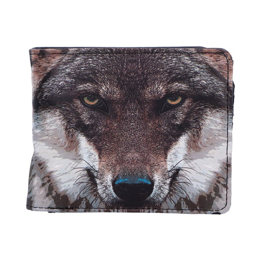 Portrait of a Wolf Embossed Wallet 11cm 1