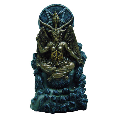 Baphomet Antiquity Occult Backflow Incense Burner Gothic Ornament 18cm 1