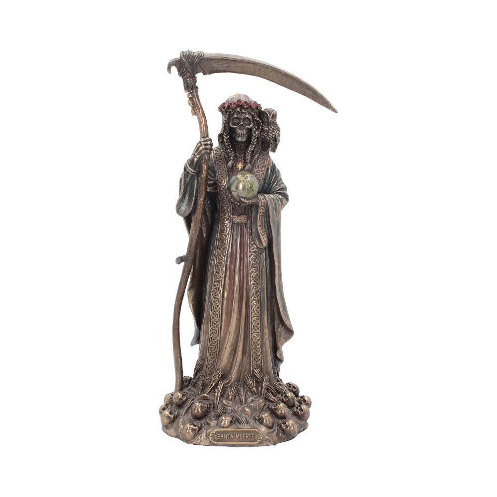 Santa Muerte Reaper Finished in Bronze 29cm Resin Statue 1