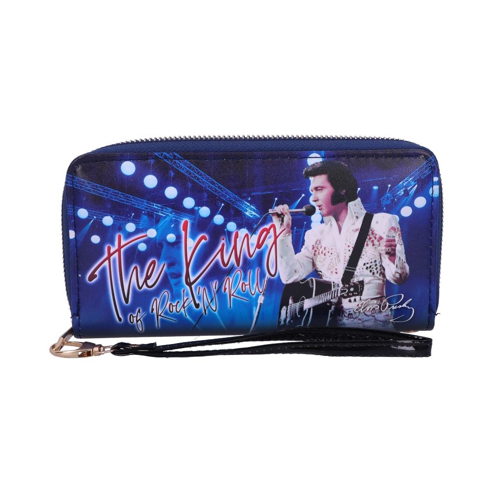 Elvis The King of Rock and Roll Blue Womens Purse 19cm 1