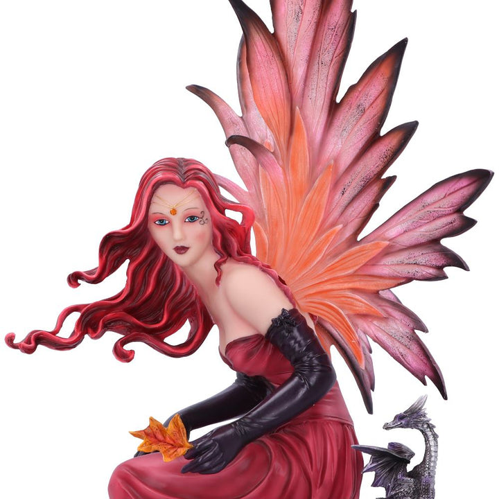 Autumn Fairy with Dragon Figurine 60cm Carreen Statue