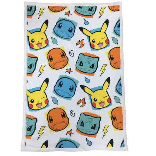 Pokemon Starter Throw Featuring Faces 100 x 150cm 1