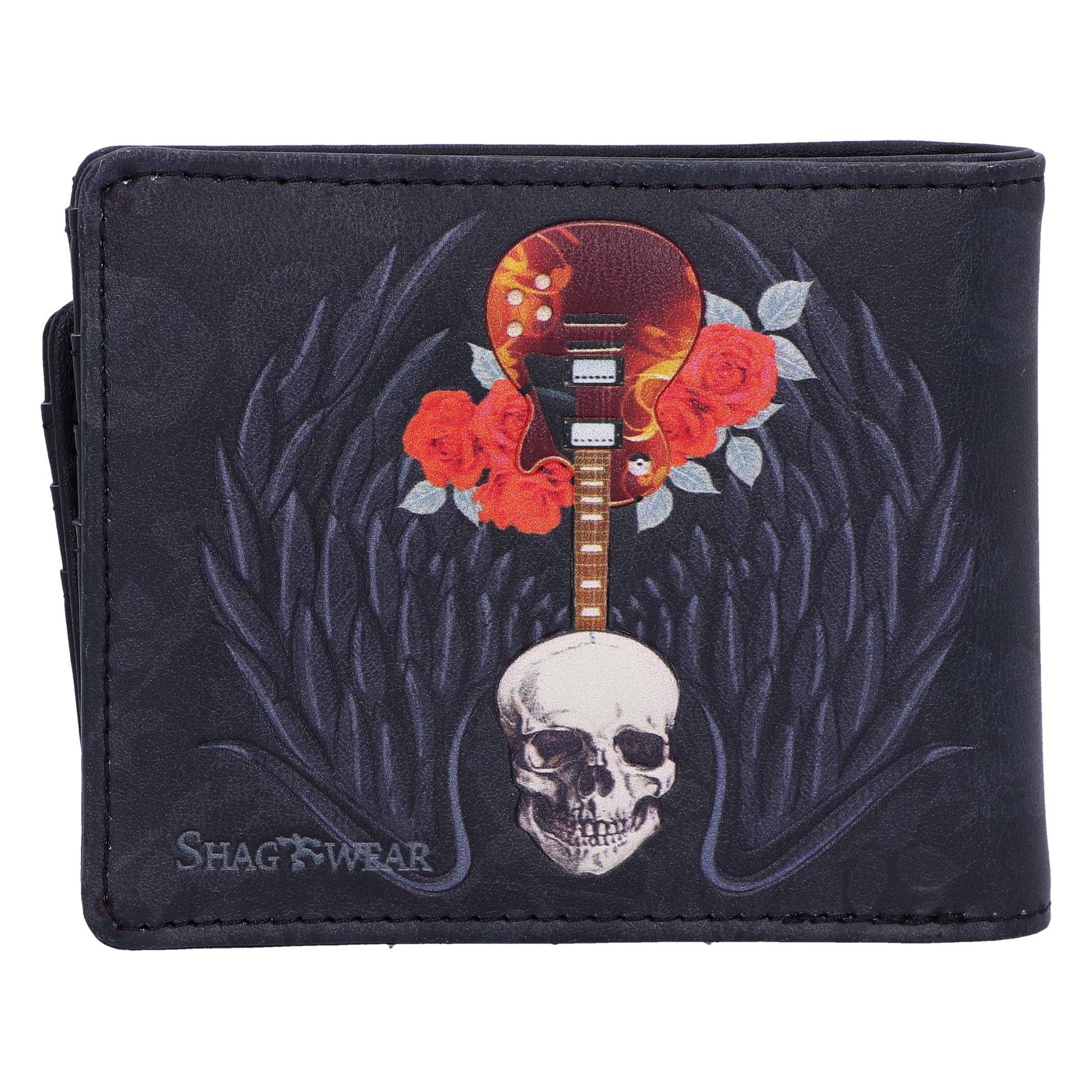 Rock and Roses Gothic Skull Wallet 11cm 3