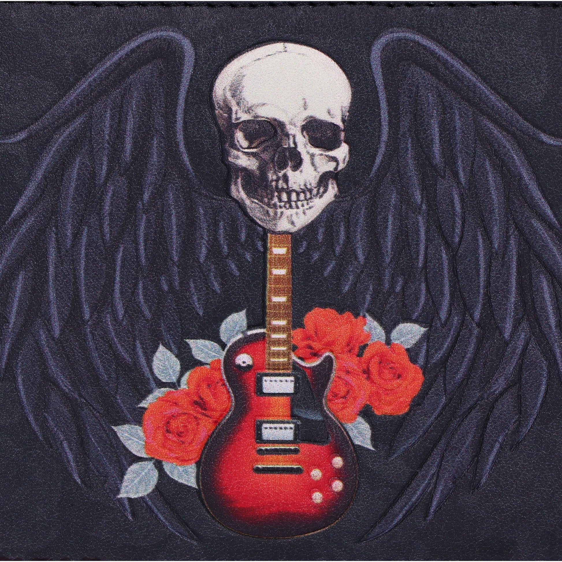 Rock and Roses Gothic Skull Wallet 11cm 5