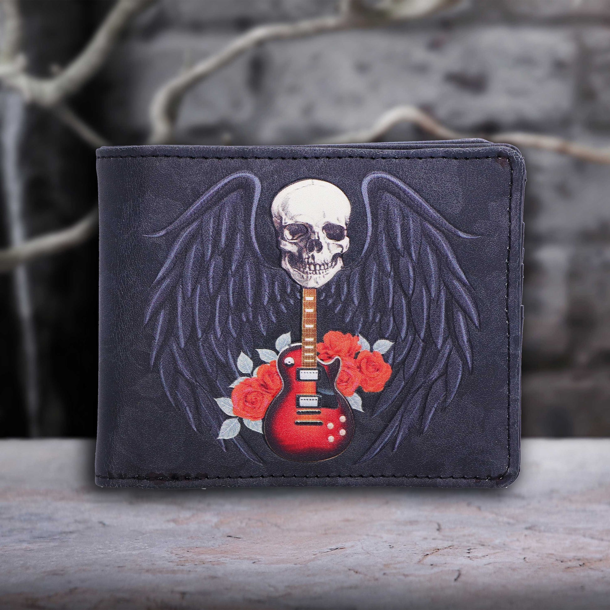 Rock and Roses Gothic Skull Wallet 11cm 7