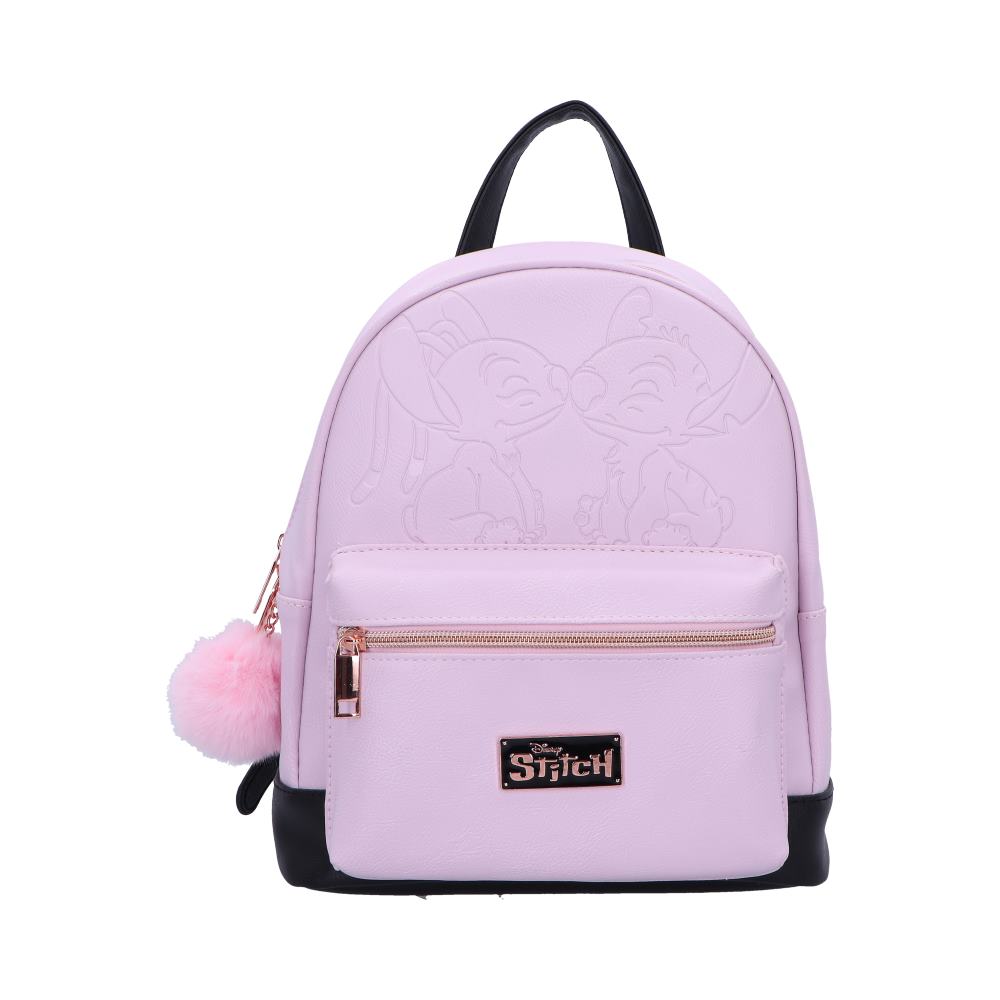 Disney Stitch and Angel Backpack in Baby Pink 28cm 1