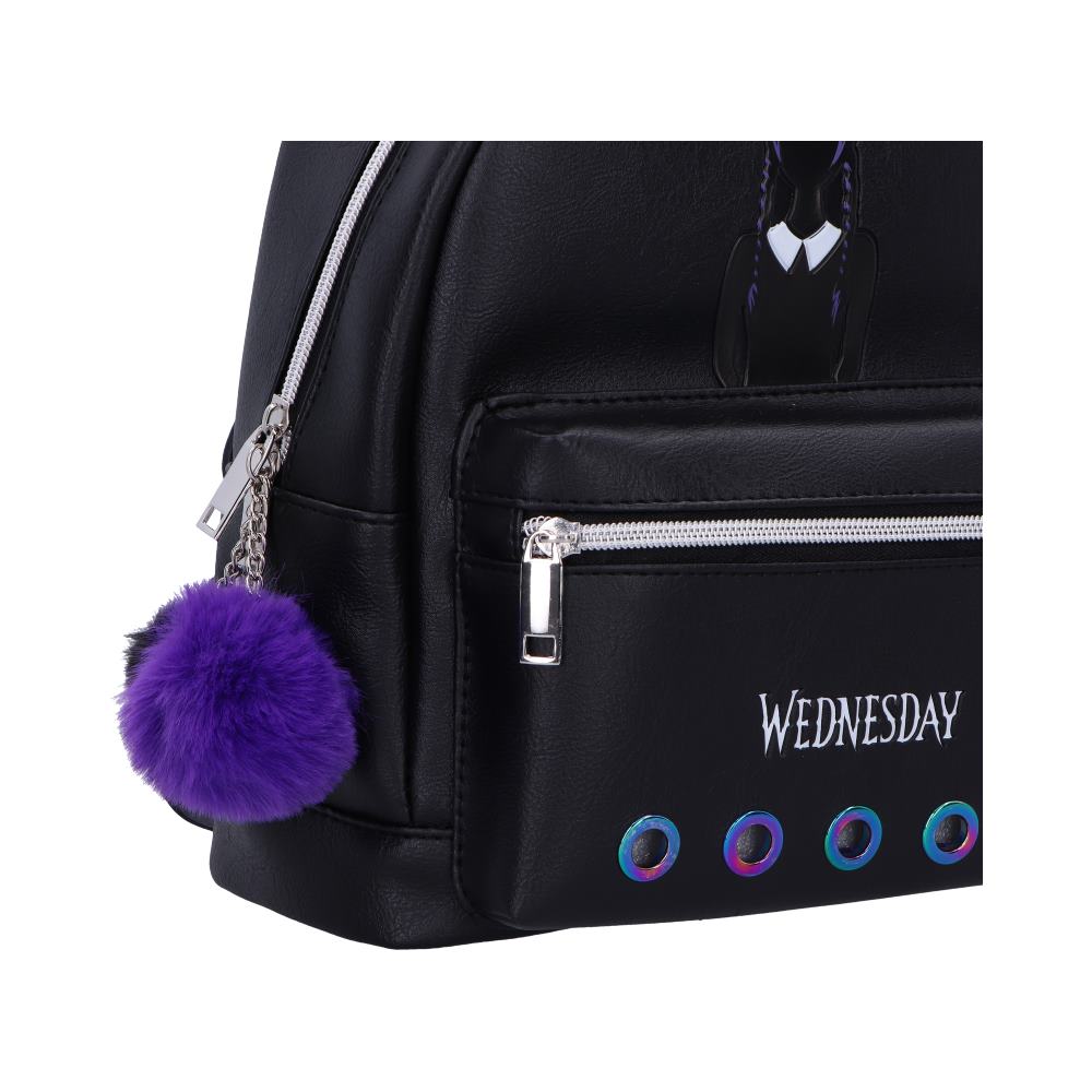 Wednesday Backpack in Black 28cm 4