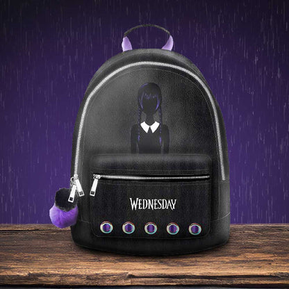 Wednesday Backpack in Black 28cm 7
