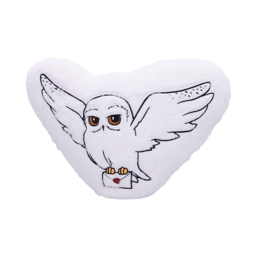 Harry Potter White Fluffy Hedwig Owl Cushion 40cm 1