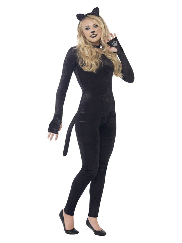 Cat Costume for Teenagers Black Jumpsuit 1