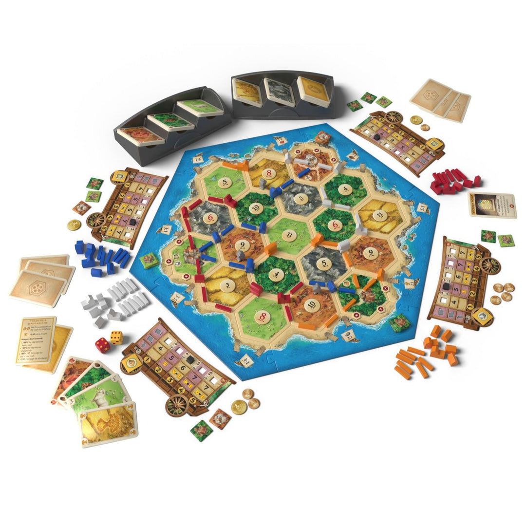 CATAN Traders and Barbarians 5 to 6 Player Sixth Edition Board Game Expansion