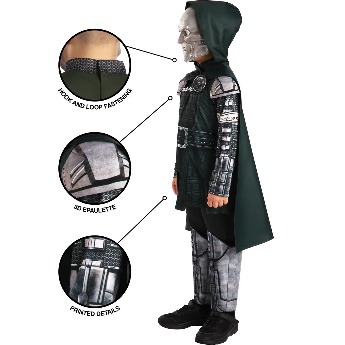 Marvel Avengers Doomsday Doctor Doom Deluxe Costume for Kids - Image 4