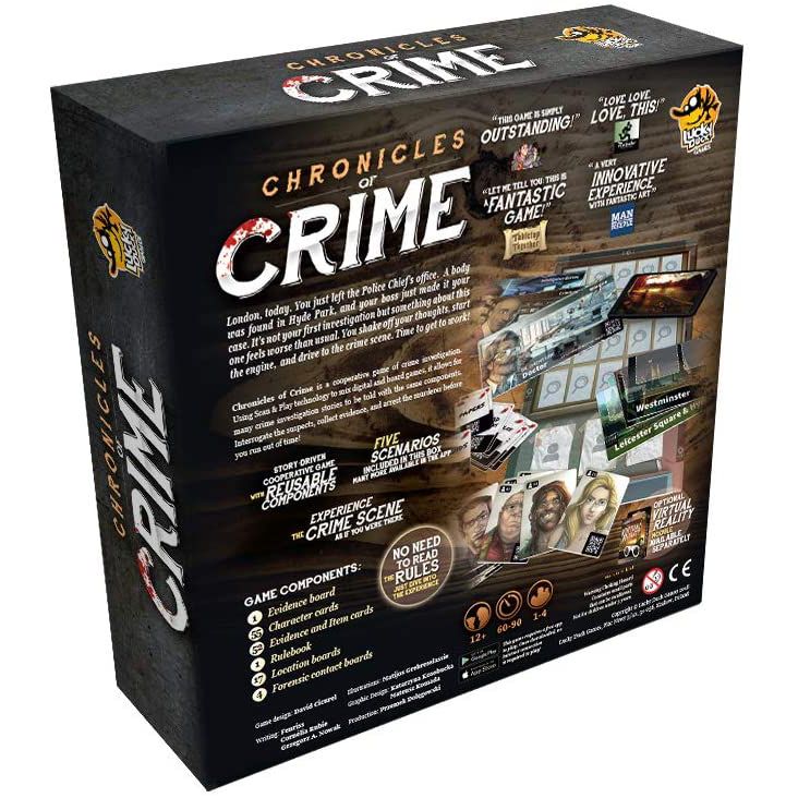 Chronicles of Crime Board Game Murder Mystery Criminal Investigation