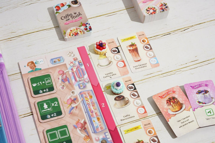 Coffee Rush Piece of Cake Expansion Board Game by Korea Board