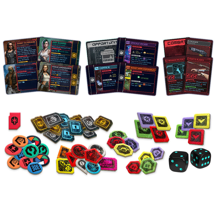 Cyberpunk 2077 Gangs of Night City Board Game Conquer the Night