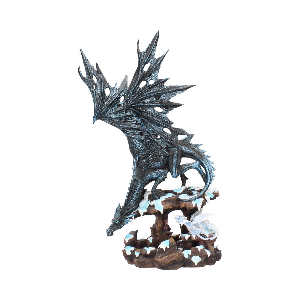 Dragons Wisdom Black Ice 47cm Resin Statue 2