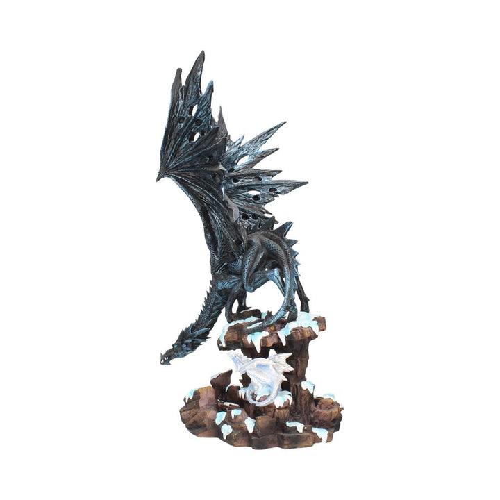 Dragons Wisdom Black Ice 47cm Resin Statue 3