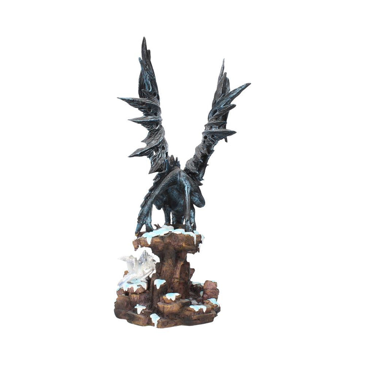 Dragons Wisdom Black Ice 47cm Resin Statue 4