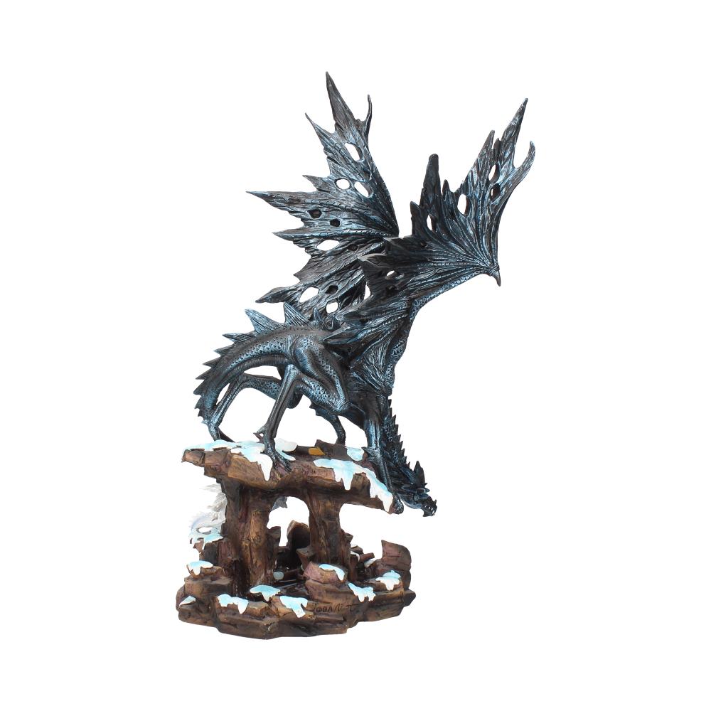 Dragons Wisdom Black Ice 47cm Resin Statue 5