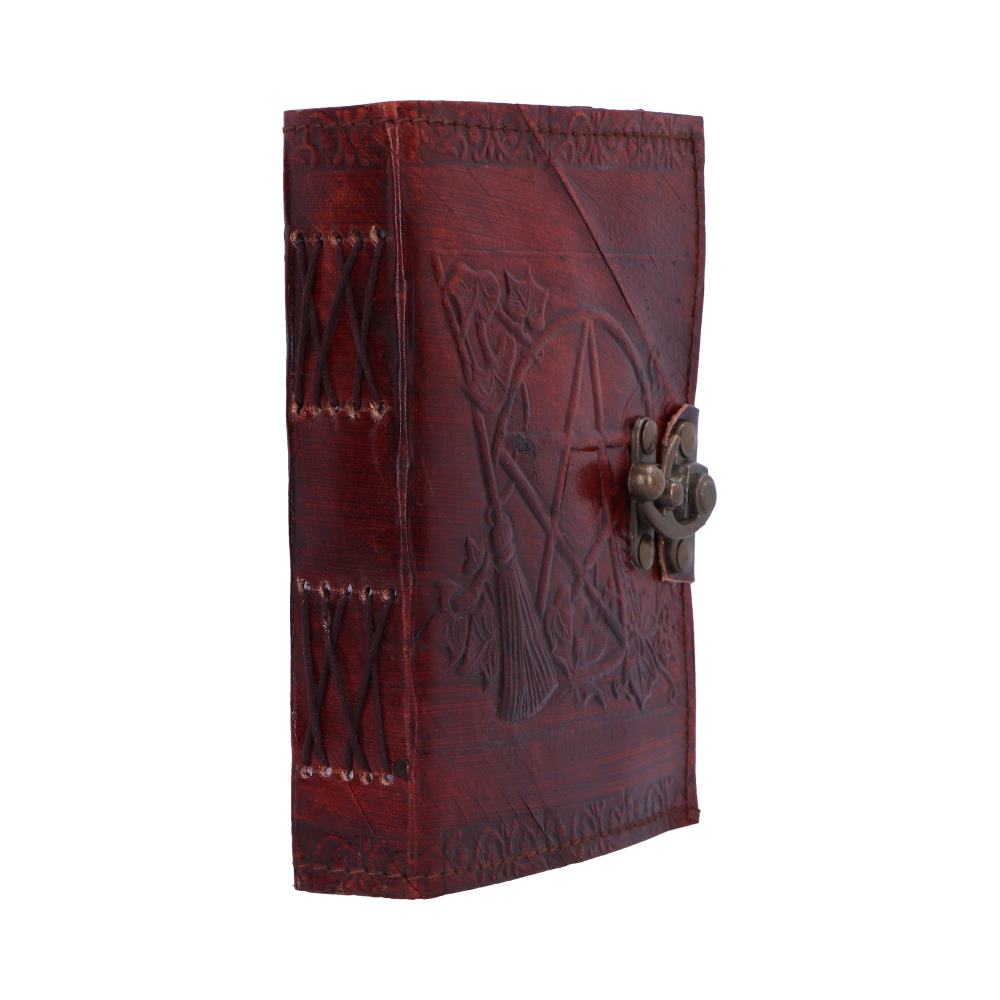 Lockable Pentagram Leather Embossed Journal 4