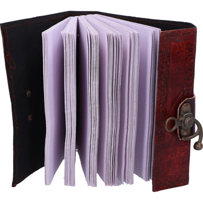 Lockable Pentagram Leather Embossed Journal 6