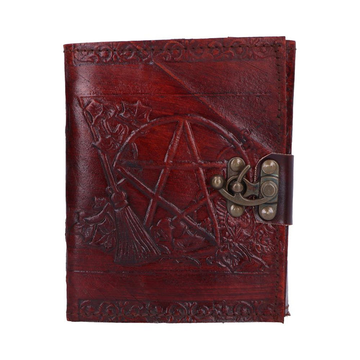 Lockable Pentagram Leather Embossed Journal 1
