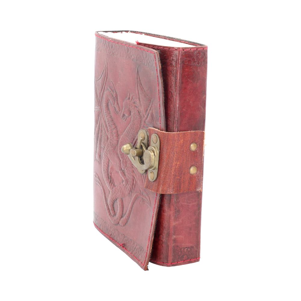 Lockable Double Dragon Leather Embossed Journal 2