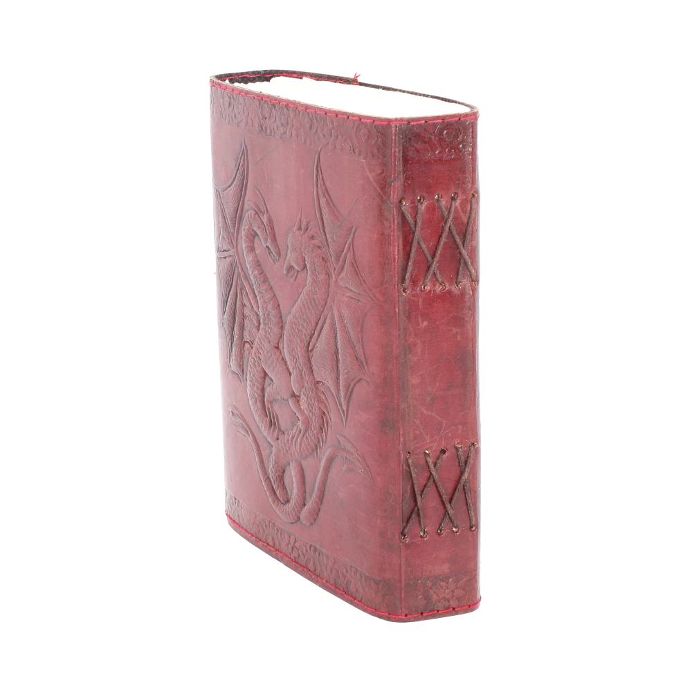 Lockable Double Dragon Leather Embossed Journal 5