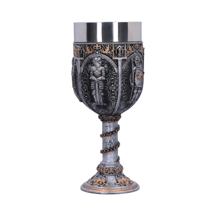 Medieval Knight Chain Wine Goblet 17.5cm Drinking Cup 3