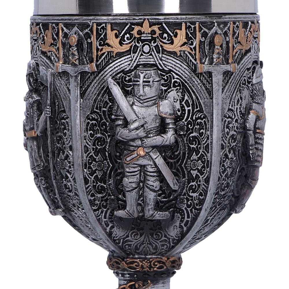 Medieval Knight Chain Wine Goblet 17.5cm Drinking Cup 5