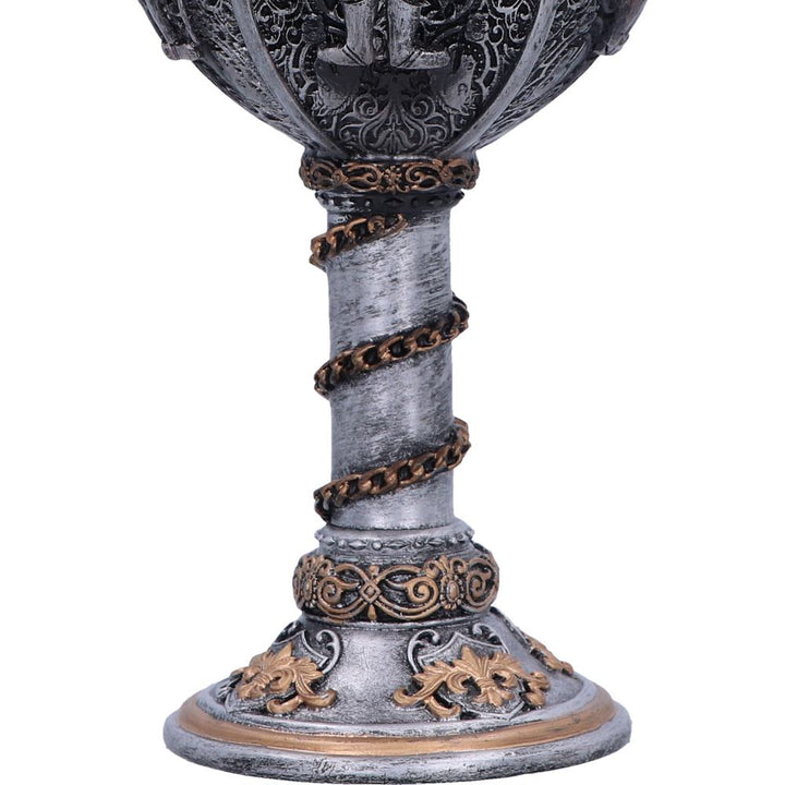 Medieval Knight Chain Wine Goblet 17.5cm Drinking Cup 6