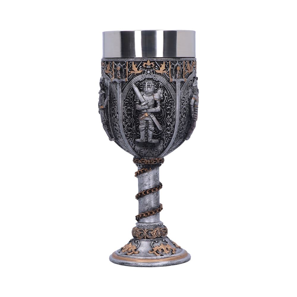 Medieval Knight Chain Wine Goblet 17.5cm Drinking Cup 1