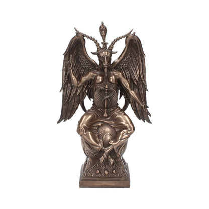 Bronzed Baphomet Occult Sabatic Goat Large Figurine 38cm Bronze Statue 1